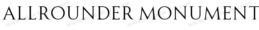 Allrounder Monument Medium字体转换